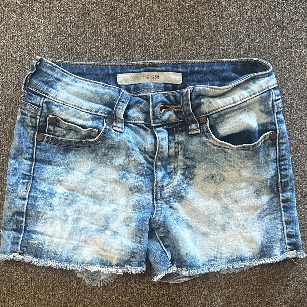 Joe's Jeans Light Wash Distressed Denim Shorts